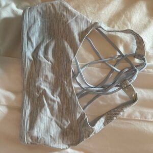 Lululemon Athletica Strappy Bra - Light Gray